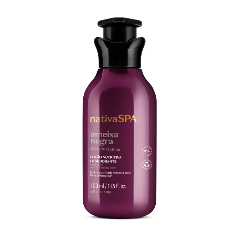 Combo Nativa Spa Ameixa Negra: Loção Corporal 400ml + Refil 350ml
